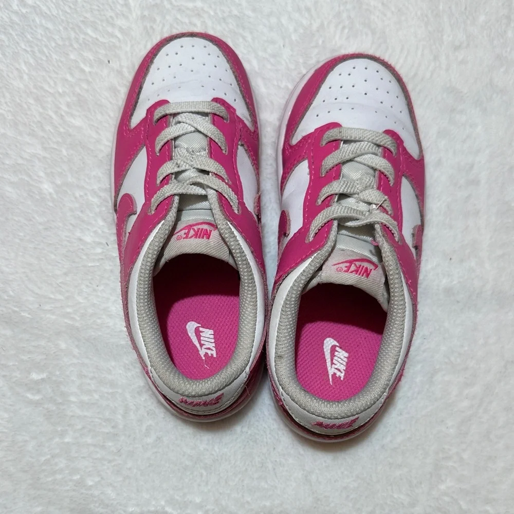 Nike Kids Sneakers in Pink and White size 10 VGUC - Picture 5 of 5